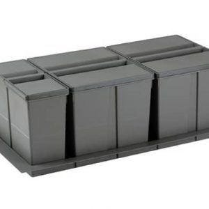 Conjunto de cubos de basura 9XL para cajón 90 cm